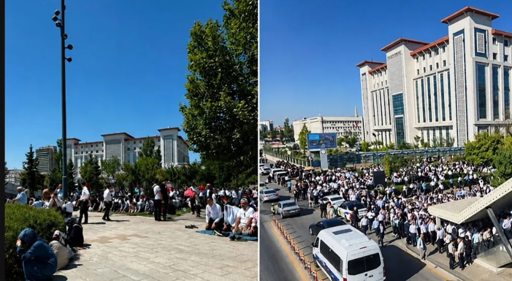 Süleymancılar Ankara’da toplandı: Namaz ve duanın ardından sessiz yürüyüş