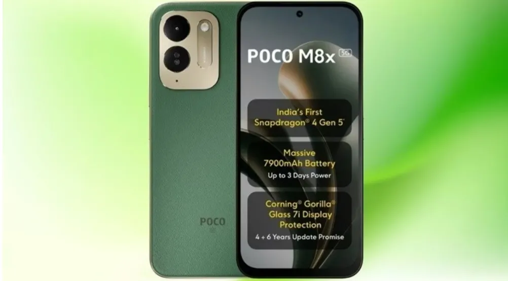 Poco M8x 5G tanıtıldı: 7.900 mAh batarya ve Snapdragon 4 Gen 5