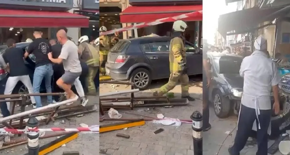 Beykoz’da otomobil yayaların arasına daldı: Yaralılar var