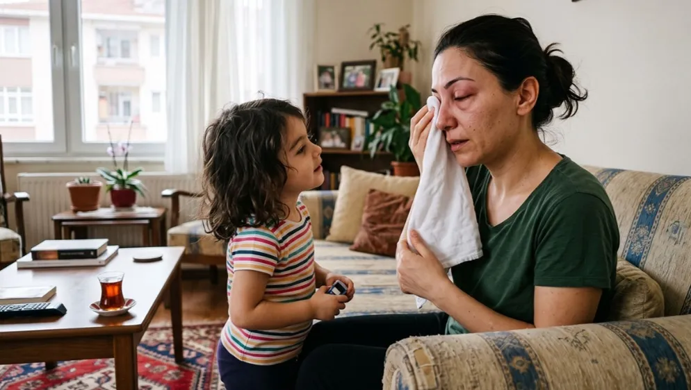 Sabah tek gözü tamamen kapanarak uyandı: Doktorun teşhisi anneyi şaşkına çevirdi