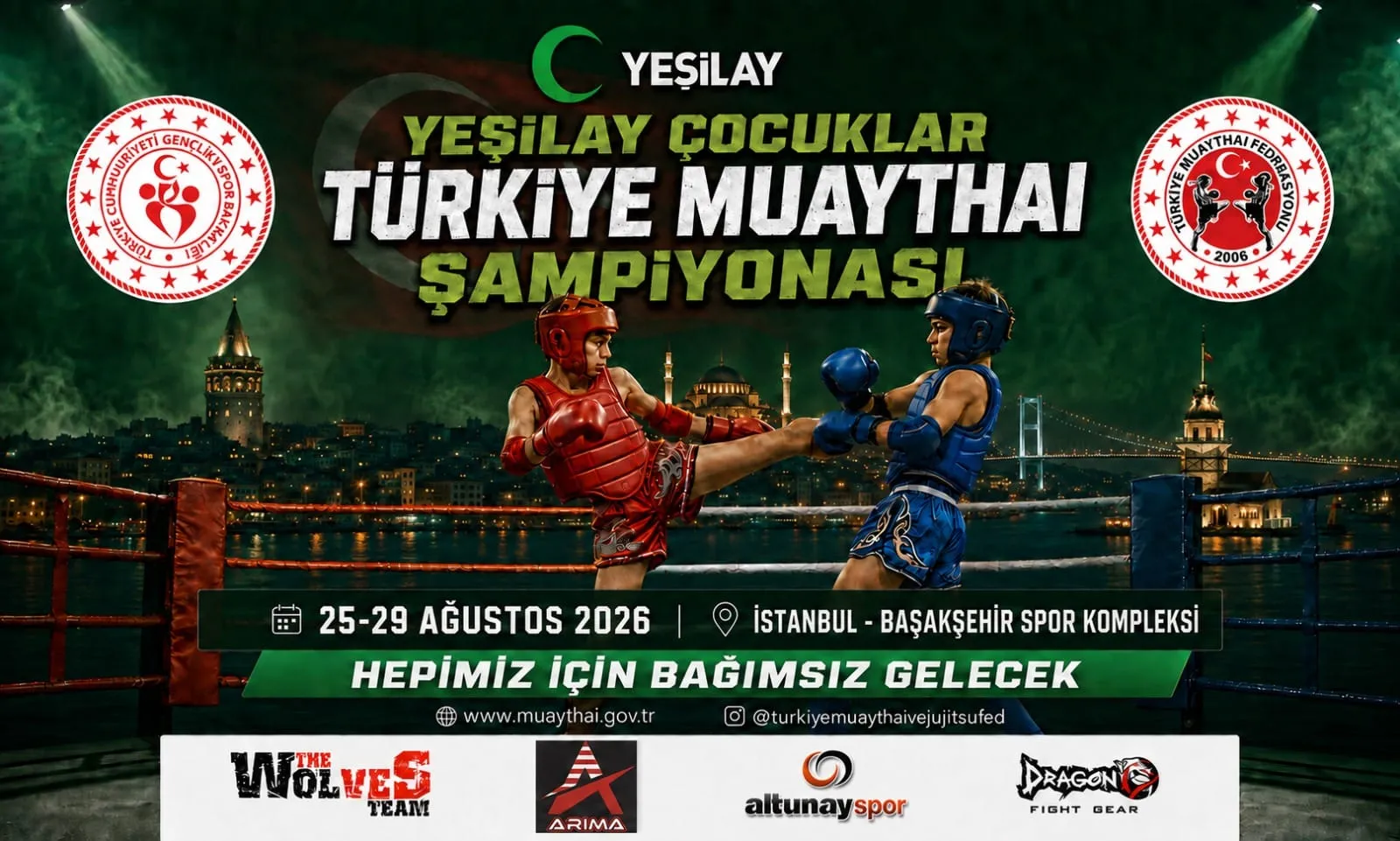YEŞİLAY  ÇOCUKLAR MUAYTHAI TÜRKİYE ŞAMPİYONASI İSTANBUL'DA!u