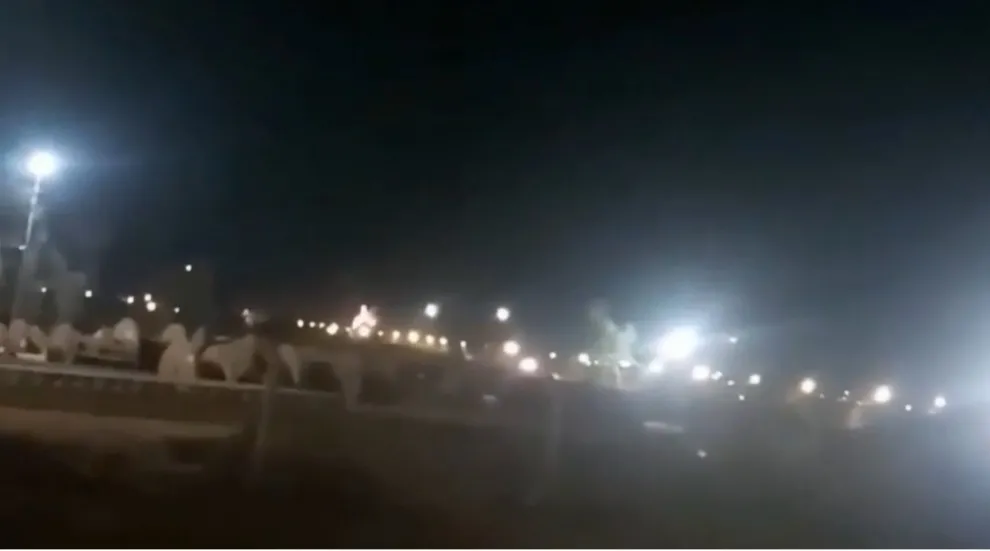 İran’dan ABD üssüne balistik füze yağmuru: Füzelerin vuruş anı kamerada