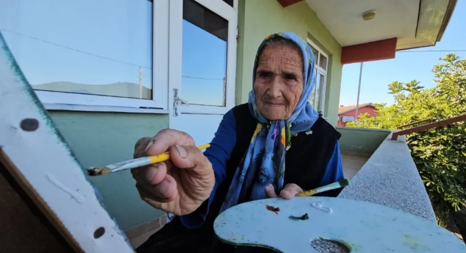 Bob Ross’u televizyonda izledi, tuvalin başına geçti: 81 yaşında 44 tablo yaptı - Fotoğraf Galerisi 2