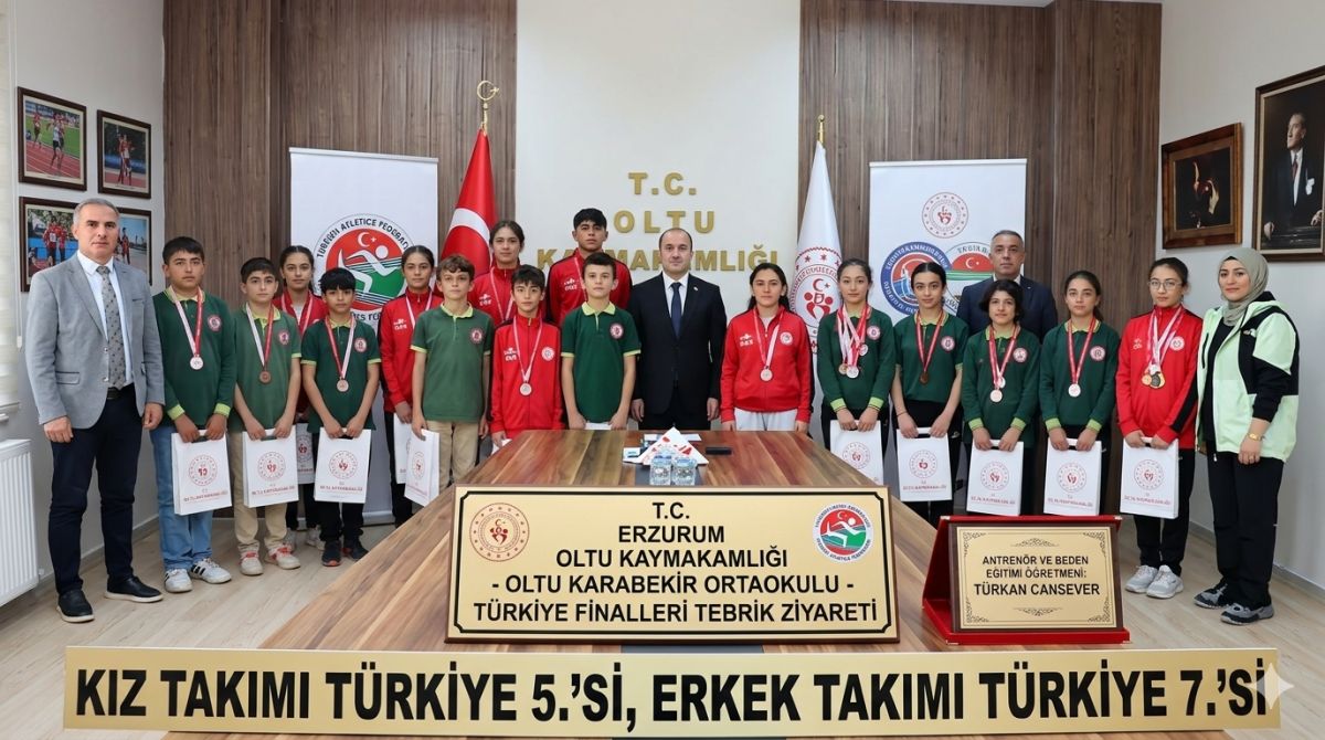 Oltu Karabekir Ortaokulu Atletizm Takımı Türkiye Finallerinde Destan Yazdı!