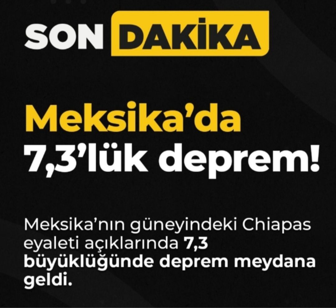 SON DAKİKA | Meksika 7,3'lük Depremle Sarsıldı