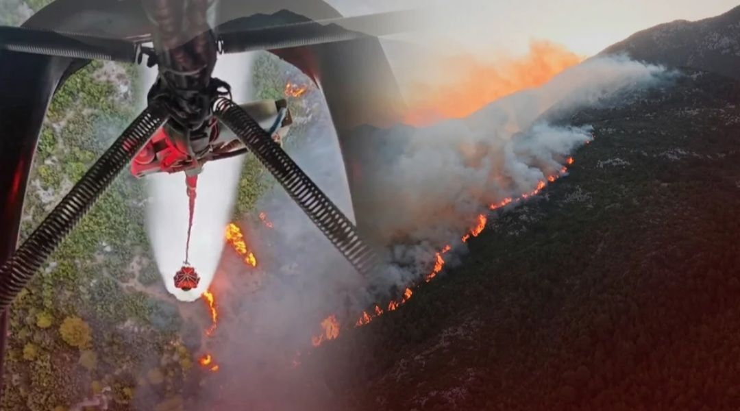 Antalya'da korkutan yangın! Alevler kısa sürede büyüdü, havadan ve karadan müdahale sürüyor